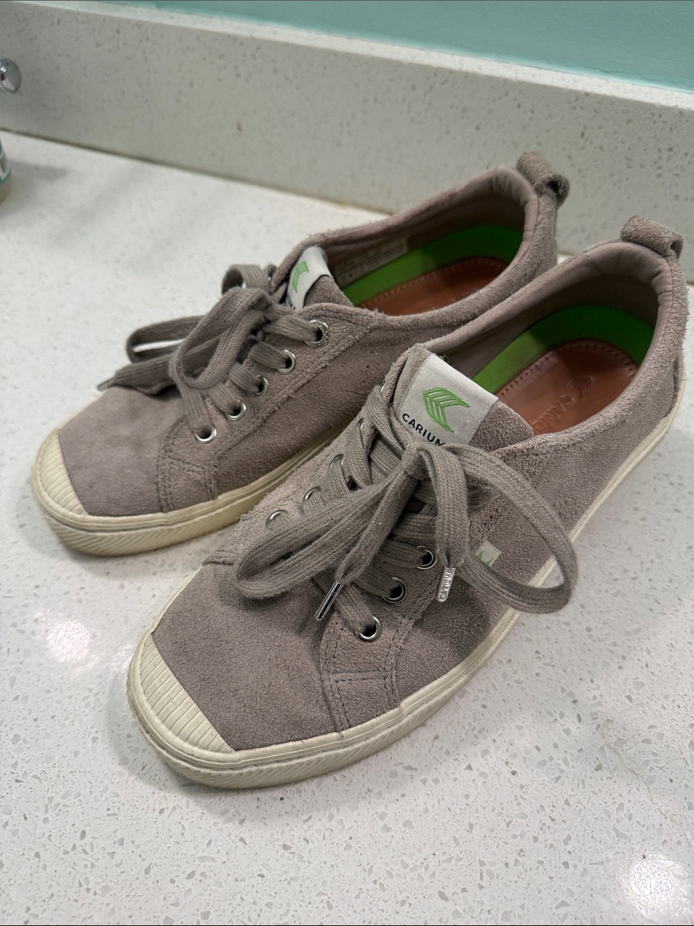 Cariuma Women’s Taupe Suede Sneakers